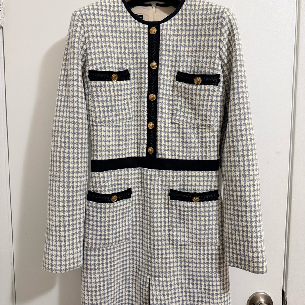 Diamond Supply Co. Black and White Long Sleeve Dress